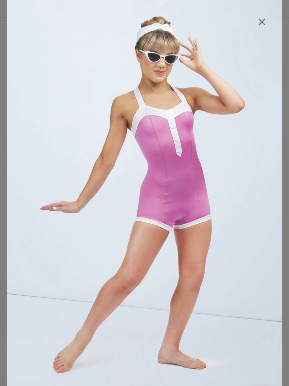 Weissman Showtime Splish Splash Pinkberry Unitard Dance Costume